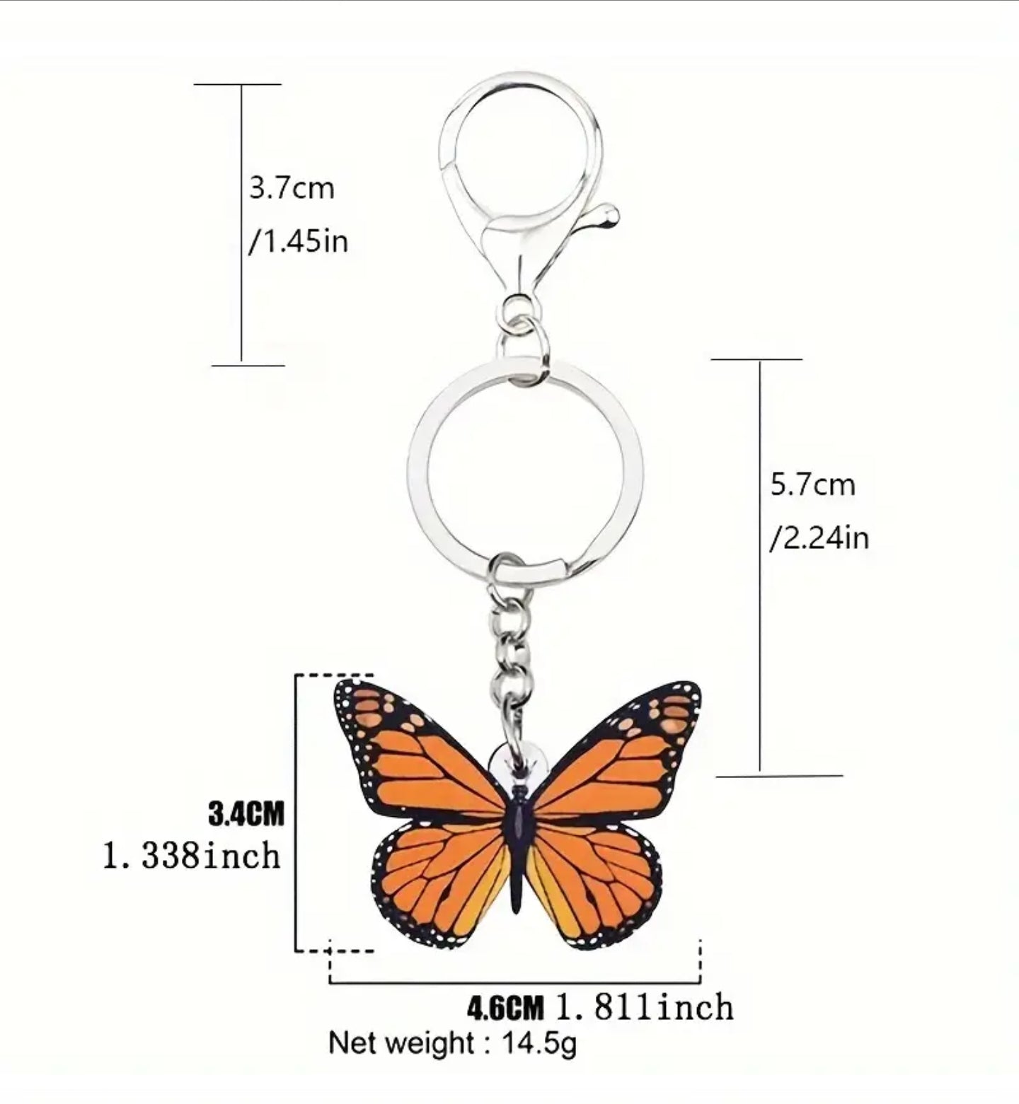 Monarch Butterfly Key Chain